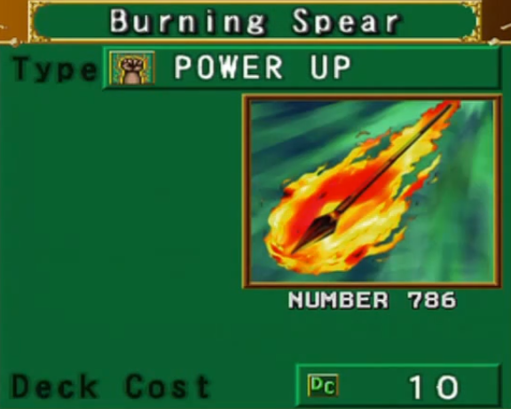 burning spear yugioh