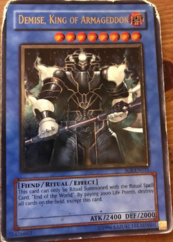 Card Gallery:Demise, King of Armageddon | Yu-Gi-Oh! Wiki | Fandom