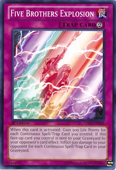 Card Errata:Five Brothers Explosion | Yu-Gi-Oh! Wiki | Fandom