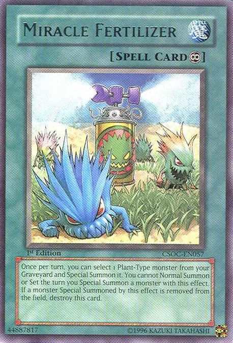 Card Errata:Miracle Fertilizer | Yu-Gi-Oh! Wiki | Fandom