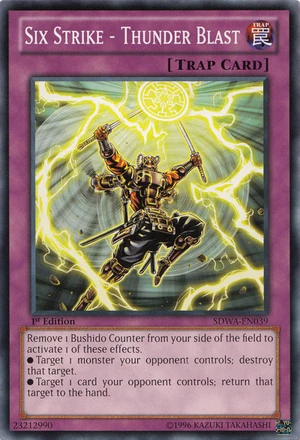 その他 Vol. 6-Banzai/Japan Strikes/De [VHS] Six Strike - Thunder Blast | Yu-Gi-Oh! Wiki | Fandom