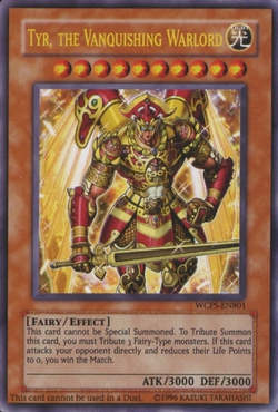 新品未開封 遊戯王　Tyr, the Vanquishing Warlord Tyr, the Vanquishing Warlord Ultra Rare 