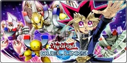 Yugi Muto with Alpha, Beta and Gamma the Magnet Warrior