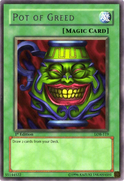 Pot of Greed 1st Edition 強欲な壺 レリーフ Pot of Greed 1st Edition 強欲な壺 レリーフ