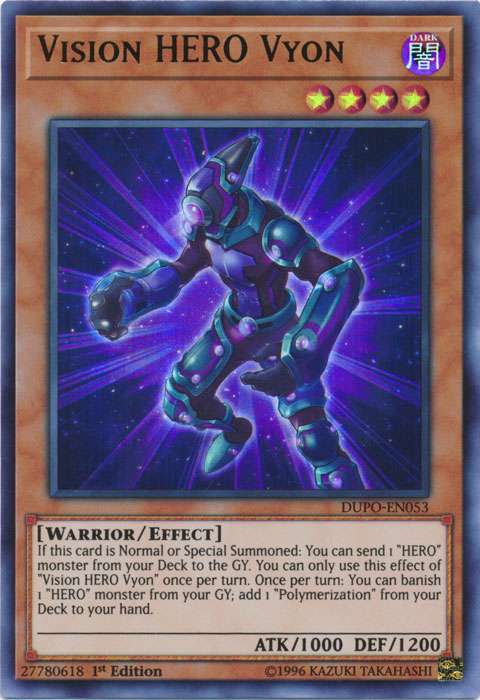 Card Errata:Vision HERO Vyon | Yu-Gi-Oh! Wiki | Fandom