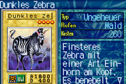 #185 "Dark Zebra" Dunkles Zebra
