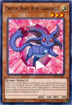 Card Gallery:Crystal Beast Ruby Carbuncle | Yu-Gi-Oh! Wiki | Fandom