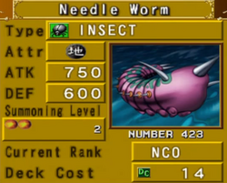 PSA10] Needle Worm Early Yu-Gi-Oh! NEEDLE WORM 1st Edition