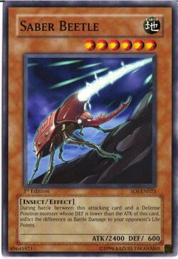 Card Gallery:Saber Beetle, Yu-Gi-Oh! Wiki