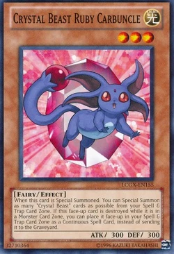 Card Gallery:Crystal Beast Ruby Carbuncle | Yu-Gi-Oh! Wiki | Fandom