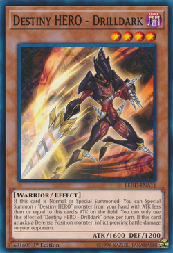 Card Gallery Destiny Hero Drilldark Yu Gi Oh Wiki Fandom