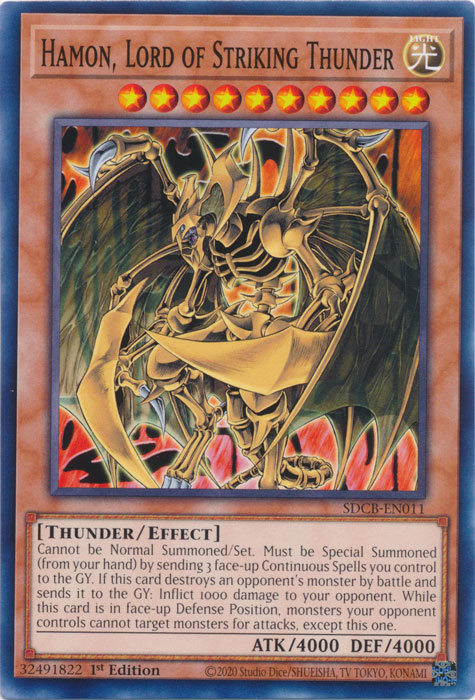Hamon, Lord of Striking Thunder | Yu-Gi-Oh! Wiki | Fandom