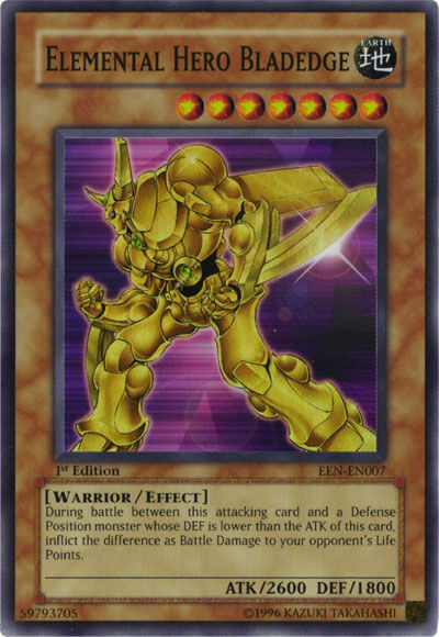 Card Errata:Elemental HERO Bladedge | Yu-Gi-Oh! Wiki | Fandom