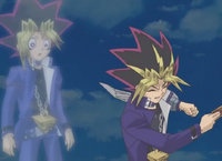 Yami ignoring Yugi's pleas to not use the .