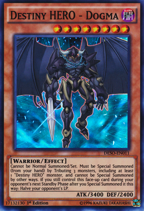 Card Errata:Destiny HERO - Dogma | Yu-Gi-Oh! Wiki | Fandom