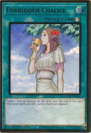 YUGIOH Forbidden Chalice PGLD-EN047 1st Edition Premium Gold Rare NM