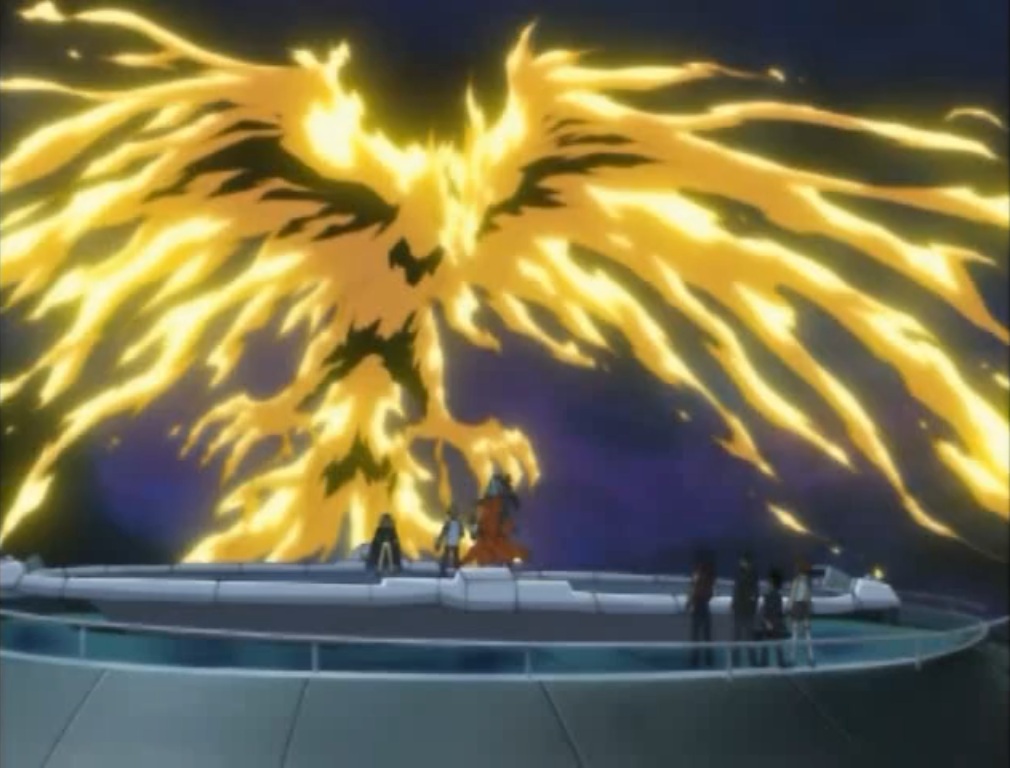 Pheonix fire bird drawn in anime style art magic on Craiyon