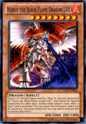 Yugioh! Horus the Black Flame Dragon LV8 ITALIAN Ultimate Rare 1st Ed.  SOD-EN008