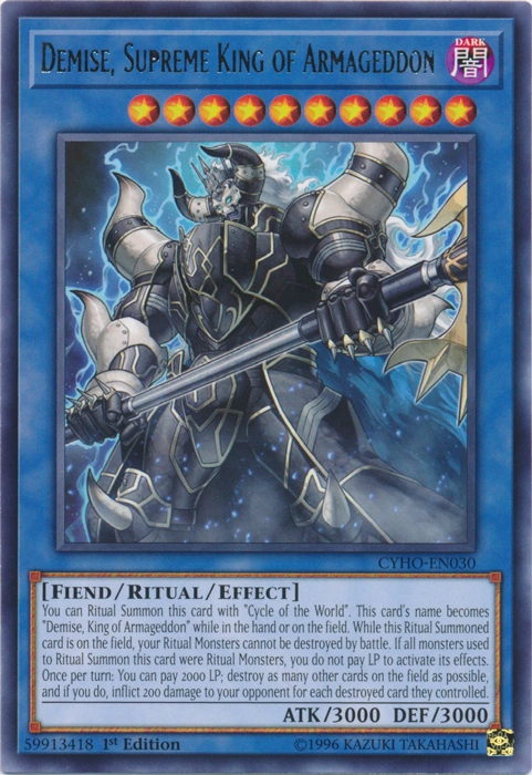 Demise, Supreme King of Armageddon | Yu-Gi-Oh! Wiki | Fandom