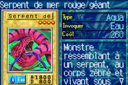 #447 "Giant Red Seasnake" Serpent de mer rouge géant