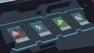 The bracelets' original card forms