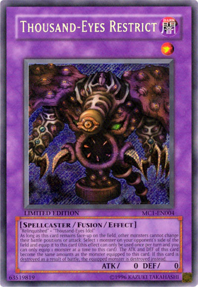 Card Errata:Thousand-Eyes Restrict | Yu-Gi-Oh! Wiki | Fandom