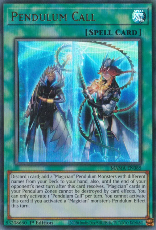 YuGiOh Pendulum Shift 1st Edition Quick-Play Spell Card