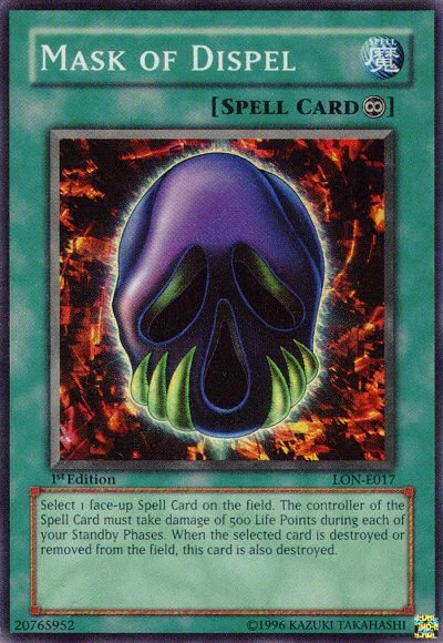 Card Errata:Mask of Dispel | Yu-Gi-Oh! Wiki | Fandom
