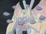 "VWXYZ-Dragon Catapult Cannon" with 8 Fog Counters on it, as shown in the anime.