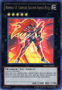 Card Gallery:Number 12: Crimson Shadow Armor Ninja | Yu-Gi Card Gallery:Number 12: Crimson Shadow Armor Ninja | Yu-Gi