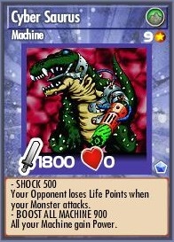 Yugioh Japanese Cyber Saurus common