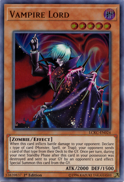 yu gi oh vampire lord