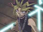 Yami Yugi's first encounter with the Seal of Ochricalcos.