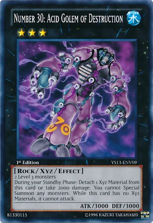 Number 30: Acid Golem of Destruction | Yu-Gi-Oh! Wiki | Fandom