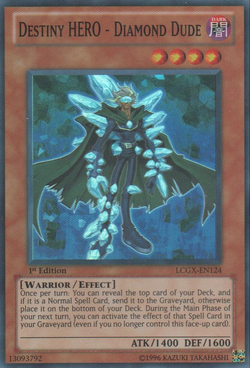 Card Gallery:Destiny HERO - Diamond Dude | Yu-Gi-Oh! Wiki | Fandom