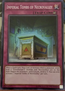 Yu-Gi-Oh! Carte Imperial Tombs Of Necrovalley (LVAL-EN076) - Legacy Of The Valiant - 1st Edition - Secret Rare