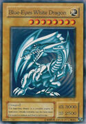 An example of the Series 2 layout on Normal Monster Cards. This is "Blue-Eyes White Dragon", from Structure Deck: Kaiba.