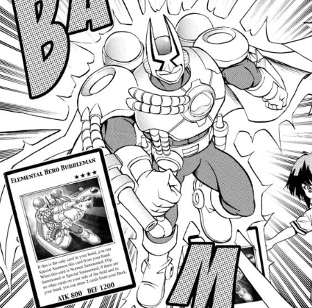 Elemental Hero Bubbleman (manga) | Yu-Gi-Oh! Wiki | Fandom