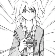 Bakura takes out his pendant.
