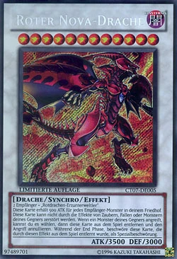 yugioh cards red nova dragon Yugioh Red Nova Dragon CT07-EN005 Secret Rare Limited Edition NM main image 1