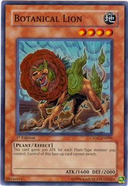 Card Gallery:Botanical Lion | Yu-Gi-Oh! Wiki | Fandom