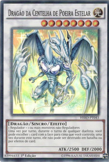 DRAGAO POEIRA ESTELAR Yu-Gi-Oh! 5Ds 