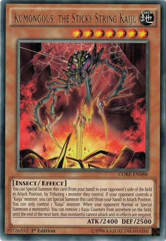 Card Errata Kumongous The Sticky String Kaiju Yu Gi Oh Wiki Fandom