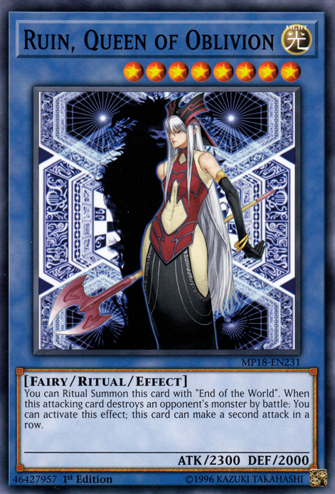 Ruin, Queen of Oblivion, Yu-Gi-Oh! Wiki