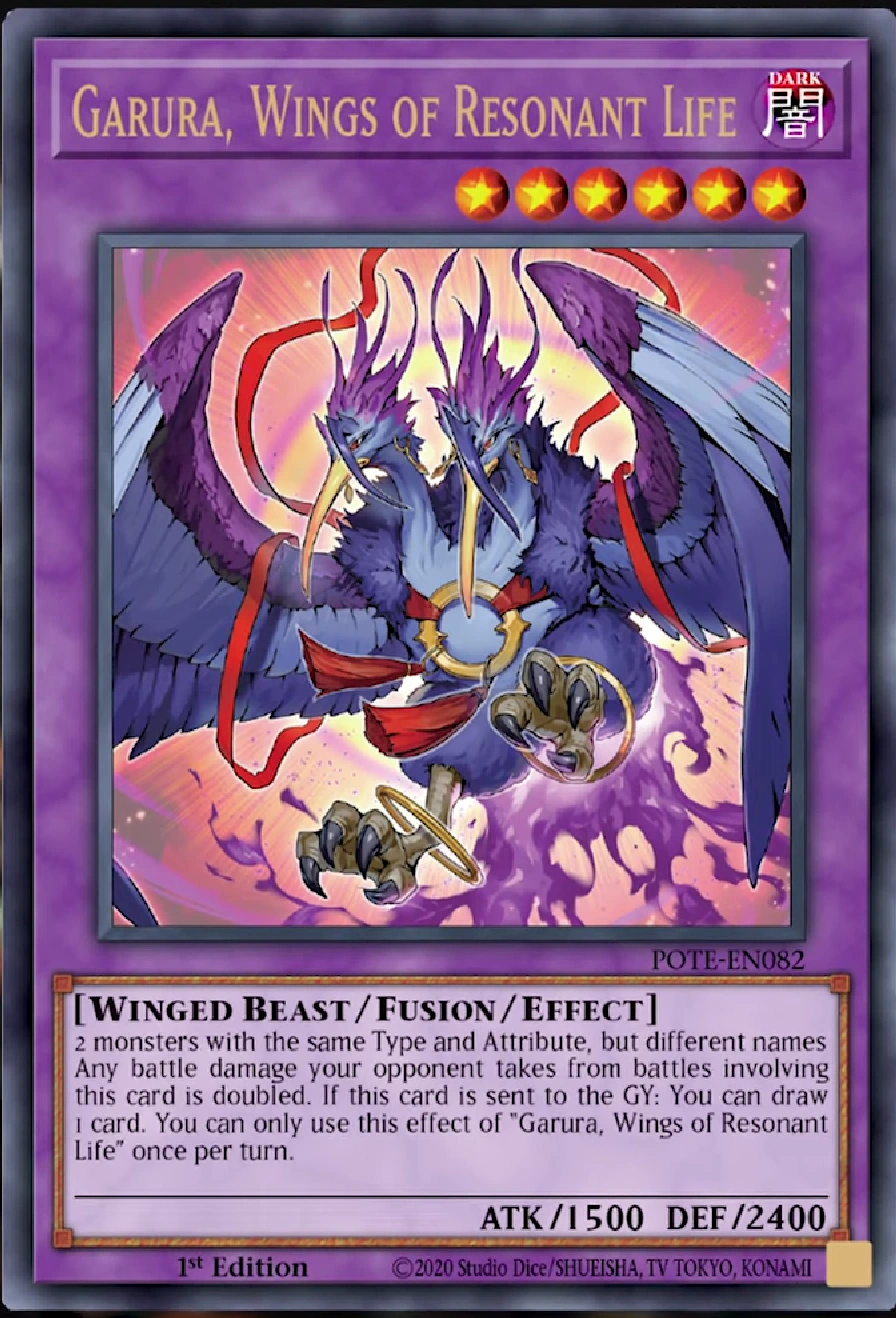 Garura Wings Of Resonant Life Yu Gi Oh Wiki Fandom