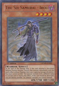Card Gallery:The Six Samurai - Irou | Yu-Gi-Oh! Wiki | Fandom