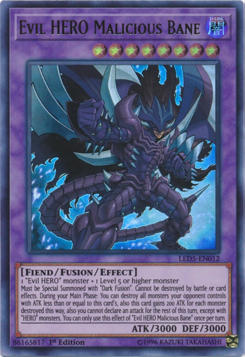 Evil HERO Malicious Bane | Yu-Gi-Oh! Wiki | Fandom