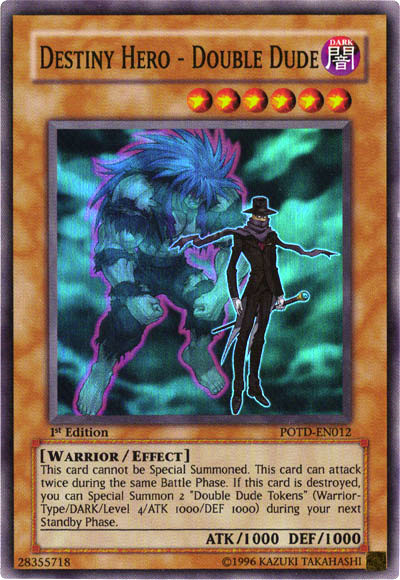 Card Errata:Destiny HERO - Double Dude | Yu-Gi-Oh! Wiki | Fandom