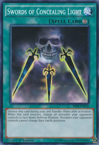 遊戯王 地獄の剣刀 レベル4 Card Errata:Swords of Concealing Light | Yu-Gi-Oh! Wiki | Fandom