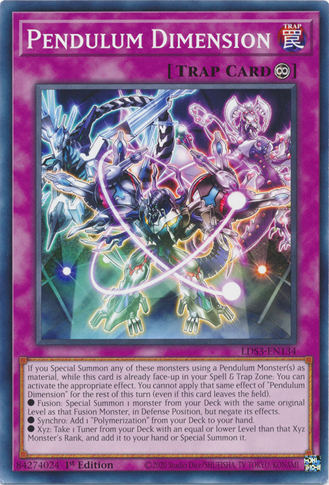 YuGiOh Pendulum Shift 1st Edition Quick-Play Spell Card